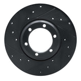 R1 Concepts 79-86 Dodge D50 Front Left Drilled & Slotted Black Brake Rotor by R1 Concepts RNC-633-72047L