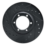 R1 Concepts 86-96 Dodge Ram 50 Front Left Drilled & Slotted Black Brake Rotor by R1 Concepts RNC-633-72049L