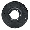 R1 Concepts 86-96 Dodge Ram 50 Front Left Drilled & Slotted Black Brake Rotor