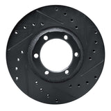 R1 Concepts 86-96 Dodge Ram 50 Front Right Drilled & Slotted Black Brake Rotor by R1 Concepts RNC-633-72049R