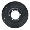 R1 Concepts 86-96 Dodge Ram 50 Front Right Drilled & Slotted Black Brake Rotor