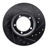R1 Concepts 87-90 Mitsubishi Van Front Right Drilled & Slotted Black Brake Rotor by R1 Concepts RNC-633-72050R
