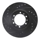 R1 Concepts 90-04 Mitsubishi Montero Sport (USA/Canada) Front Left Drilled & Slotted Black Brake Rotor by R1 Concepts RNC-633-72053L