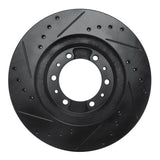 R1 Concepts 90-04 Mitsubishi Montero Sport (USA/Canada) Front Right Drilled & Slotted Black Brake Rotor by R1 Concepts RNC-633-72053R