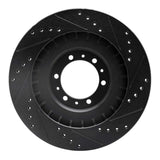 R1 Concepts 98-04 Mitsubishi Montero Front Left Drilled & Slotted Black Brake Rotor by R1 Concepts RNC-633-72055L