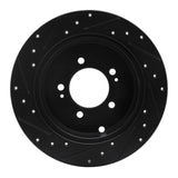 R1 Concepts 07-15 Mitsubishi Lancer Rear Right Drilled & Slotted Black Brake Rotor by R1 Concepts RNC-633-72062R