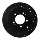 R1 Concepts 07-15 Mitsubishi Lancer Rear Right Drilled & Slotted Black Brake Rotor by R1 Concepts RNC-633-72062R