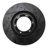 R1 Concepts 05-18 Mitsubishi Fuso Front Left Drilled & Slotted Black Brake Rotor by R1 Concepts RNC-633-72067L
