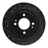 R1 Concepts 16-25 Dodge Attitude (Mexico) Front Left Drilled & Slotted Black Brake Rotor by R1 Concepts RNC-633-72069L