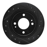R1 Concepts 16-25 Dodge Attitude (Mexico) Front Right Drilled & Slotted Black Brake Rotor by R1 Concepts RNC-633-72069R