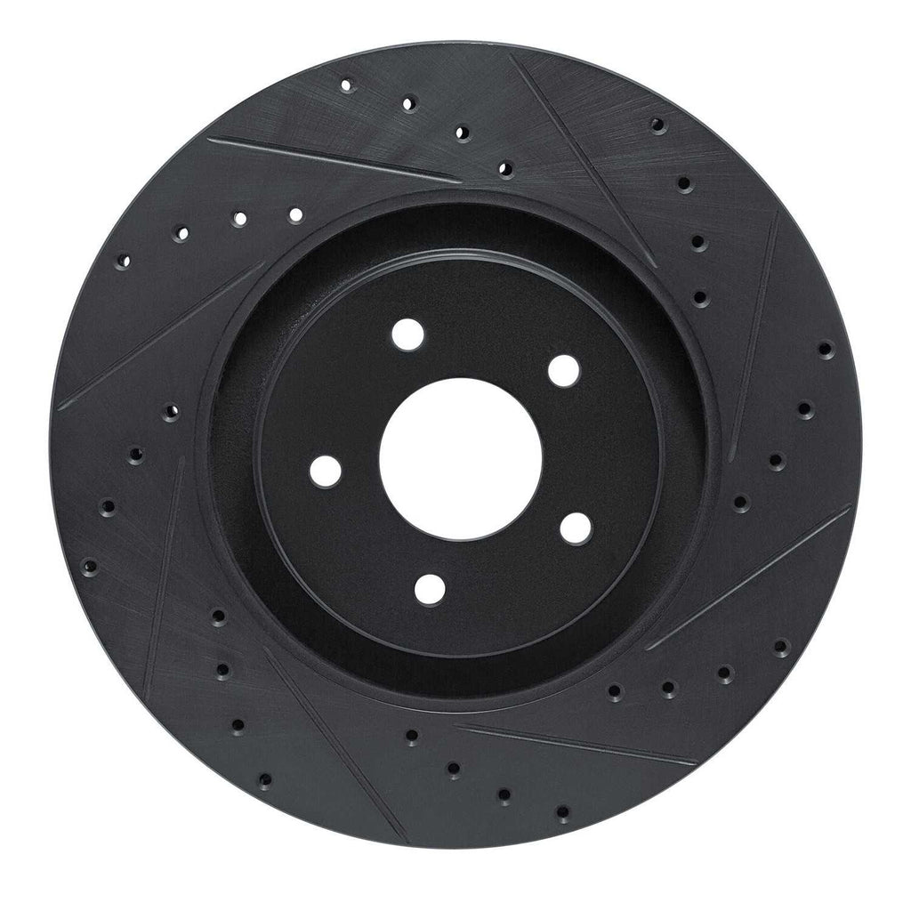 R1 Concepts 2022-2025 Infiniti QX60 Front Right Drilled & Slotted Black ...