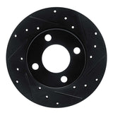 R1 Concepts 78-85 Audi 5000 Front Right Drilled & Slotted Black Brake Rotor by R1 Concepts RNC-633-73003R