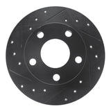 R1 Concepts 98-01 Audi A6 Quattro Rear Left Drilled & Slotted Black Brake Rotor by R1 Concepts RNC-633-73018L