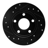R1 Concepts 98-01 Audi A6 Quattro Rear Right Drilled & Slotted Black Brake Rotor by R1 Concepts RNC-633-73018R