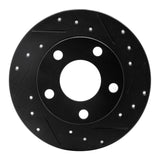 R1 Concepts 98-01 Audi A6 Quattro Rear Right Drilled & Slotted Black Brake Rotor by R1 Concepts RNC-633-73018R