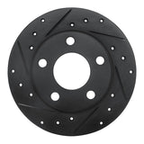 R1 Concepts 99-02 Audi A6 Quattro Rear Left Drilled & Slotted Black Brake Rotor by R1 Concepts RNC-633-73021L