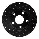 R1 Concepts 99-02 Audi A6 Quattro Rear Right Drilled & Slotted Black Brake Rotor by R1 Concepts RNC-633-73021R