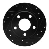 R1 Concepts 99-02 Audi A6 Quattro Rear Right Drilled & Slotted Black Brake Rotor by R1 Concepts RNC-633-73021R