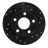 R1 Concepts 99-05 Audi A6 Quattro Rear Right Drilled & Slotted Black Brake Rotor by R1 Concepts RNC-633-73022R