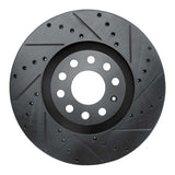 R1 Concepts 98-09 Audi A6 (Mexico) Front Right Drilled & Slotted Black Brake Rotor by R1 Concepts RNC-633-73036R