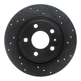 R1 Concepts 00-09 Audi A4 (USA/Canada) Rear Right Drilled & Slotted Black Brake Rotor by R1 Concepts RNC-633-73037R