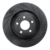 R1 Concepts 05-11 Audi A6 Quattro Rear Right Drilled & Slotted Black Brake Rotor by R1 Concepts RNC-633-73039R