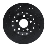 R1 Concepts 04-10 Audi A8 Rear Right Drilled & Slotted Black Brake Rotor by R1 Concepts RNC-633-73040R