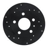 R1 Concepts 02-06 Audi A4 (USA/Canada) Rear Left Drilled & Slotted Black Brake Rotor by R1 Concepts RNC-633-73043L