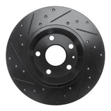 R1 Concepts 08-15 Audi TT Quattro Rear Right Drilled & Slotted Black Brake Rotor by R1 Concepts RNC-633-73053R