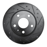 R1 Concepts 08-15 Audi TT Quattro Rear Right Drilled & Slotted Black Brake Rotor by R1 Concepts RNC-633-73053R