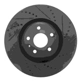 R1 Concepts 08-11 Audi TTS Quattro Front Right Drilled & Slotted Black Brake Rotor by R1 Concepts RNC-633-73054R
