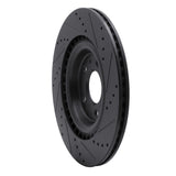 Dynamic Friction 2008-2025 Audi A6 Allroad Rear Left Drilled & Slotted Black Brake Rotor by Dynamic Friction Company 633-73066L