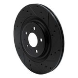 Dynamic Friction 2008-2025 Audi SQ5 Sportback Rear Right Drilled & Slotted Black Brake Rotor by Dynamic Friction Company 633-73066R