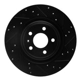 Dynamic Friction 2008-2025 Audi SQ5 Sportback Rear Right Drilled & Slotted Black Brake Rotor by Dynamic Friction Company 633-73066R