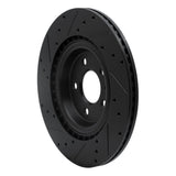 Dynamic Friction 2008-2025 Audi SQ5 Sportback Rear Right Drilled & Slotted Black Brake Rotor by Dynamic Friction Company 633-73066R