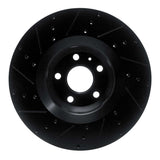 R1 Concepts 12-15 Audi TTS Quattro Front Right Drilled & Slotted Black Brake Rotor by R1 Concepts RNC-633-73069R