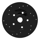 R1 Concepts 92-98 Volkswagen Golf Rear Right Drilled & Slotted Black Brake Rotor by R1 Concepts RNC-633-74010R