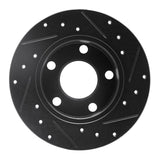 R1 Concepts 92-05 Audi A6 Quattro Rear Left Drilled & Slotted Black Brake Rotor by R1 Concepts RNC-633-74011L