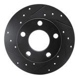 R1 Concepts 92-05 Audi A6 Quattro Rear Left Drilled & Slotted Black Brake Rotor by R1 Concepts RNC-633-74011L