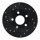 R1 Concepts 92-05 Audi 100 Quattro Rear Right Drilled & Slotted Black Brake Rotor by R1 Concepts RNC-633-74011R