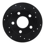 R1 Concepts 92-05 Audi 100 Quattro Rear Right Drilled & Slotted Black Brake Rotor by R1 Concepts RNC-633-74011R