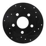 R1 Concepts 96-05 Audi A4 Quattro Rear Right Drilled & Slotted Black Brake Rotor by R1 Concepts RNC-633-74014R