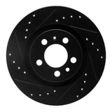 R1 Concepts 98-15 Volkswagen Beetle Front Left Drilled & Slotted Black Brake Rotor by R1 Concepts RNC-633-74016L