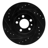 R1 Concepts 98-15 Volkswagen Beetle Front Right Drilled & Slotted Black Brake Rotor by R1 Concepts RNC-633-74016R