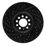 R1 Concepts 00-06 Audi TT Quattro Front Right Drilled & Slotted Black Brake Rotor by R1 Concepts RNC-633-74021R