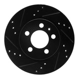 R1 Concepts 00-06 Audi TT Quattro Rear Left Drilled & Slotted Black Brake Rotor by R1 Concepts RNC-633-74022L