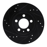 R1 Concepts 00-06 Audi TT Quattro Rear Right Drilled & Slotted Black Brake Rotor by R1 Concepts RNC-633-74022R