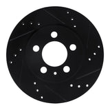 R1 Concepts 00-06 Audi TT Quattro Rear Right Drilled & Slotted Black Brake Rotor by R1 Concepts RNC-633-74022R