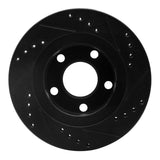 R1 Concepts 99-05 Audi A6 Quattro Rear Left Drilled & Slotted Black Brake Rotor by R1 Concepts RNC-633-74023L