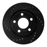 R1 Concepts 99-05 Audi A6 Quattro Rear Left Drilled & Slotted Black Brake Rotor by R1 Concepts RNC-633-74023L